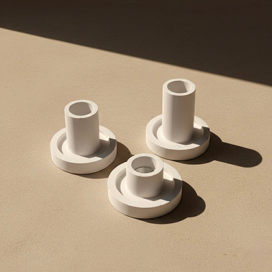 3er Set Handmade Kerzenhalter