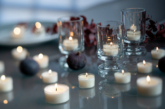 Nachhaltige Raps-Teelichte