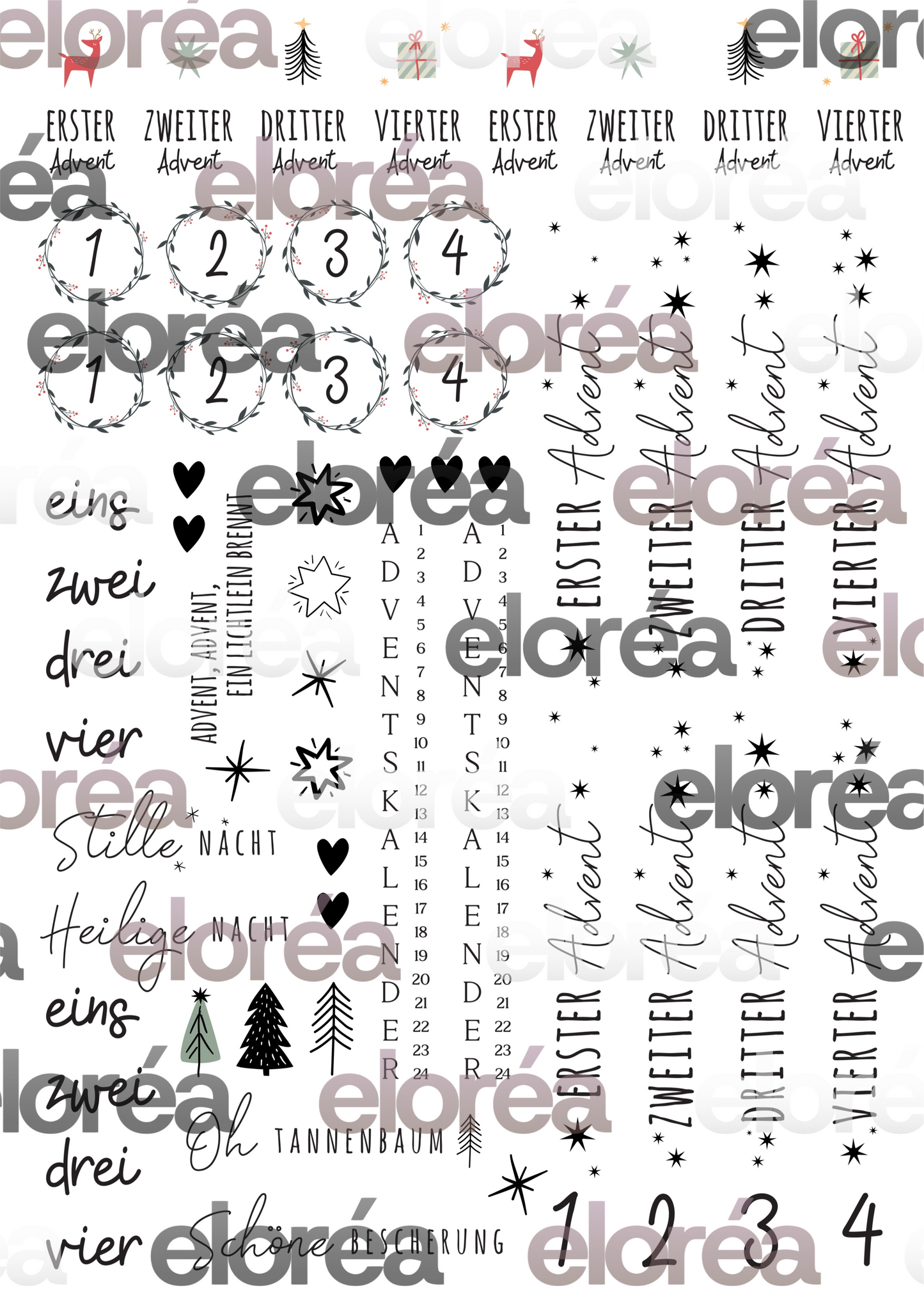 Kerzensticker DIN A4