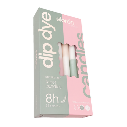 Dip Dye Spitzkerzen - verschiedene Farben