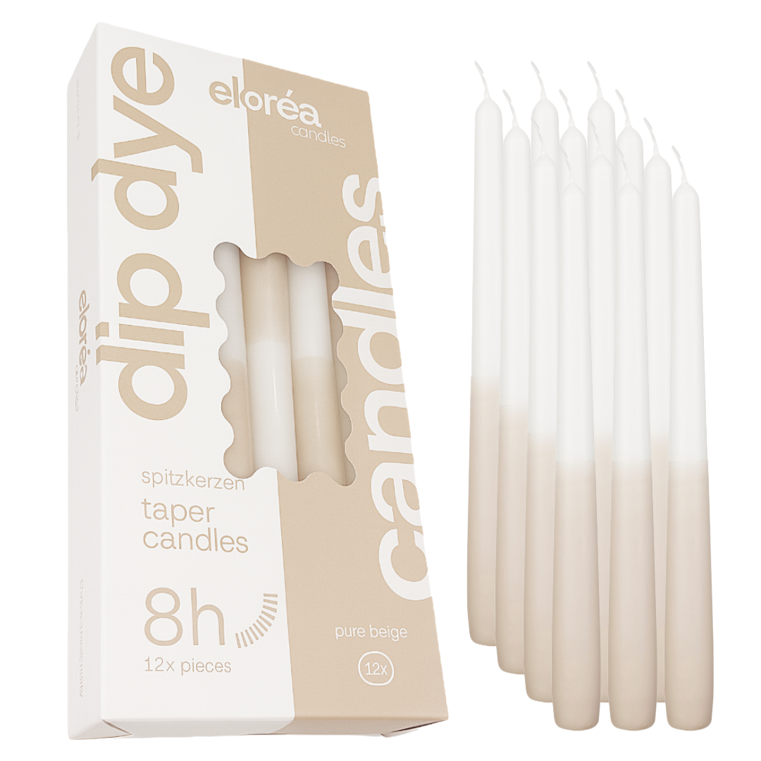 Dip Dye Spitzkerzen - verschiedene Farben