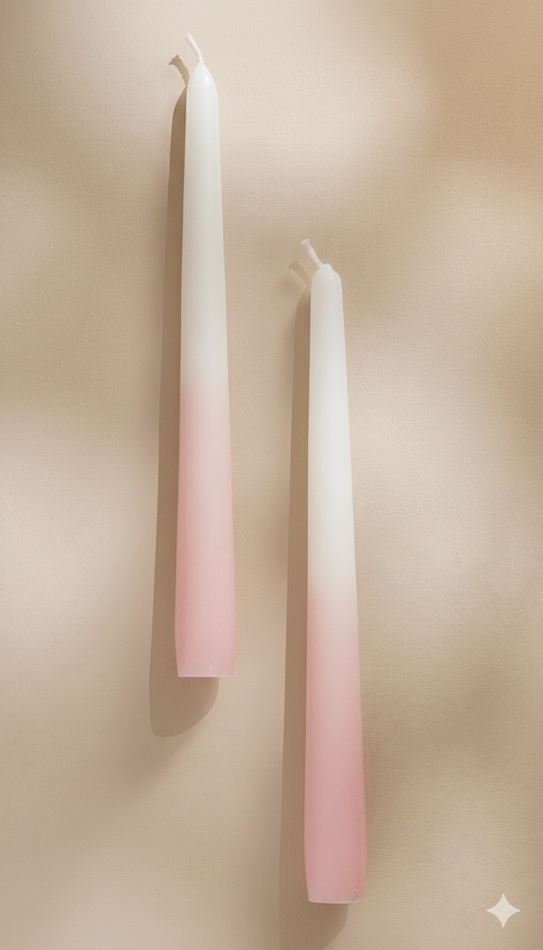 Dip Dye Spitzkerzen - verschiedene Farben