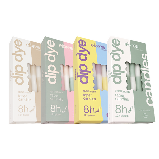Dip Dye Spitzkerzen - verschiedene Farben