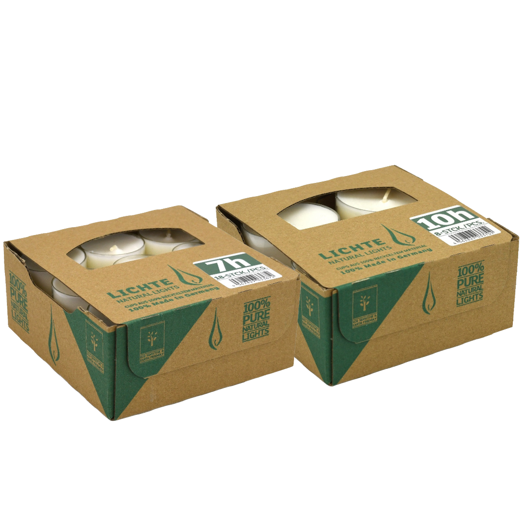 Nachhaltige Teelichte