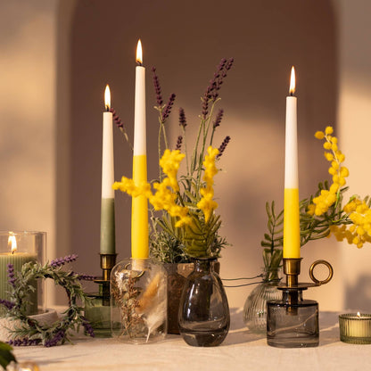 Dip Dye Spitzkerzen - verschiedene Farben