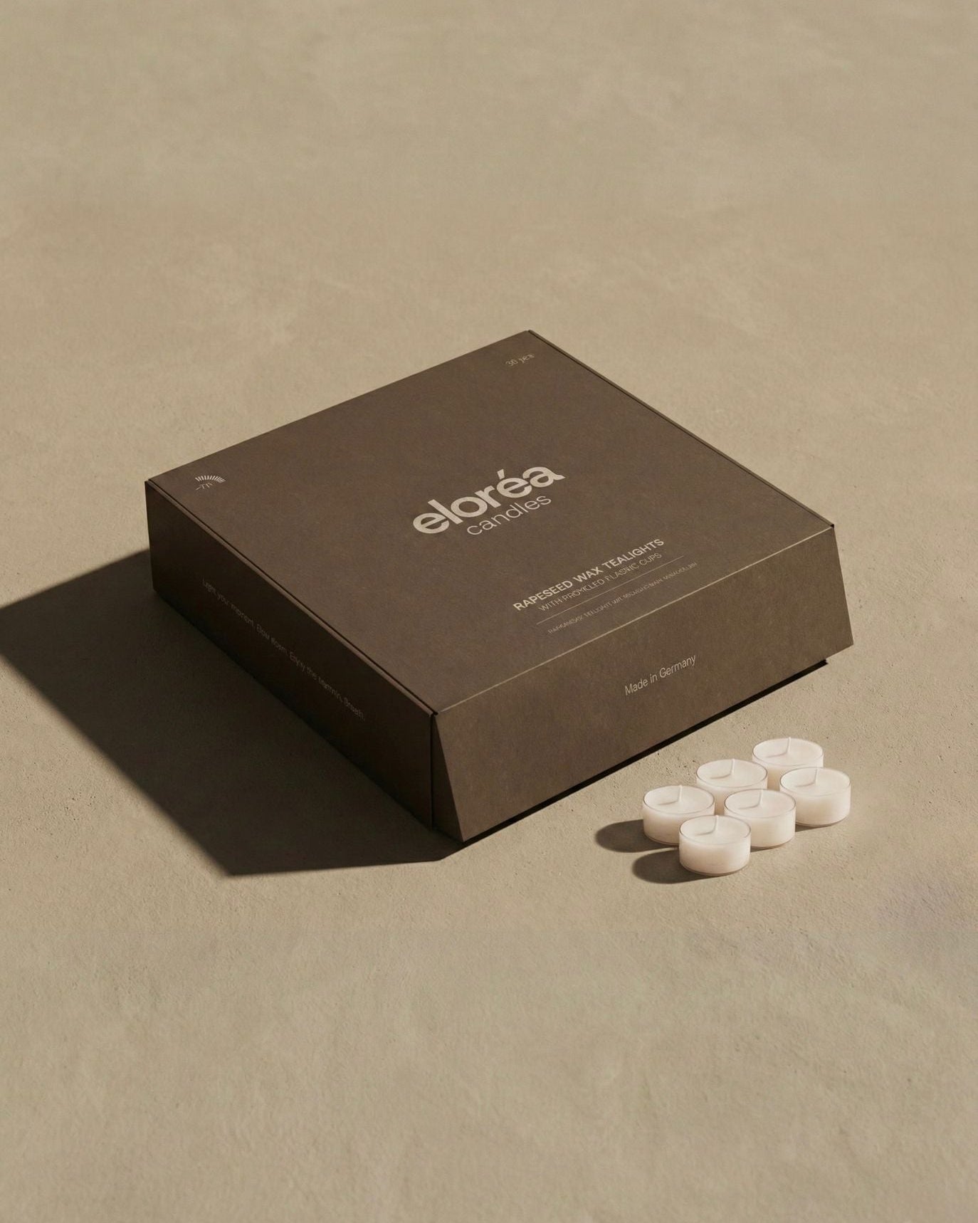 Nachhaltige Raps-Teelichte